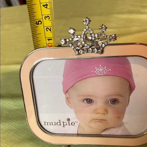 Mud Pie Pink and Cream Crown Photo Frame - Picture 5 of 5